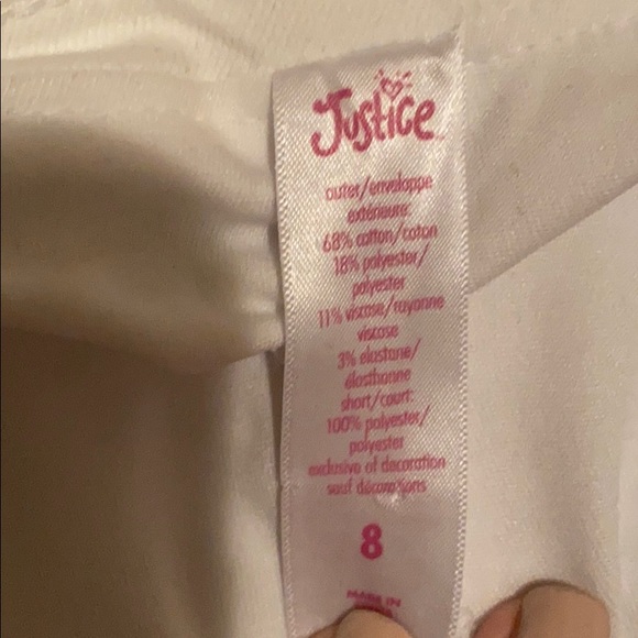 Distressed White Denim Mini Skirt - Picture 4 of 4